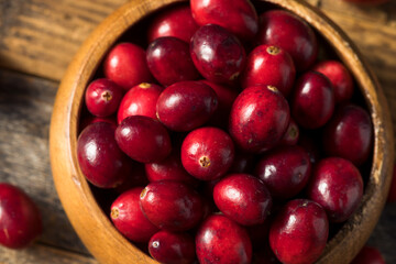 Raw Red Organic Cranberries