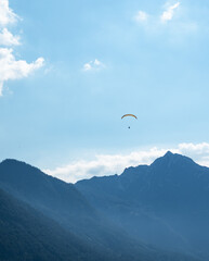 Paragliding in Tyrol, Austria.