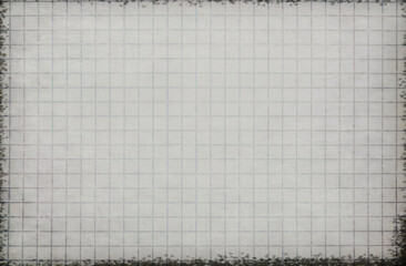 Faded sheet of old exercise book	