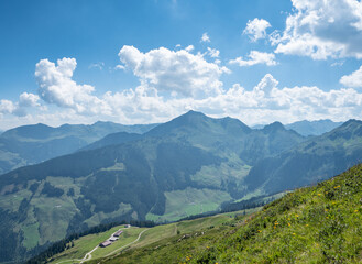 Fototapeta na wymiar Landscape panorama in Tyrol, Austria