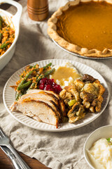Homemade Thanksgiving Turkey Plate
