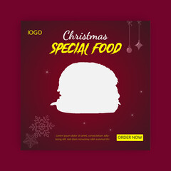 Christmas Special  Food  Social media post and template | Facebook and Instagram post
