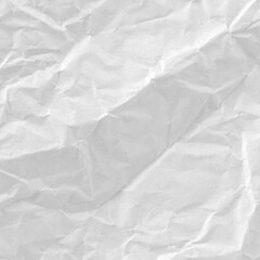 Texture of white crumpled paper