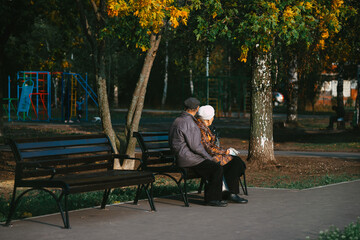 Fototapeta premium couple in the park