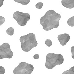 水彩風の牛柄のパターン