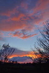 Beautiful sunset in Brittany. France