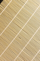 brown bamboo Mat - stand food, close-up, macro