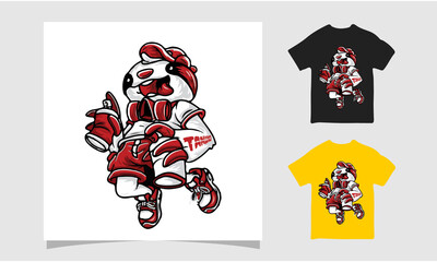 chinese kung fu dog t-shirt design, Dog friendly poster