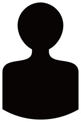 人物のシルエットベクターアイコン	
