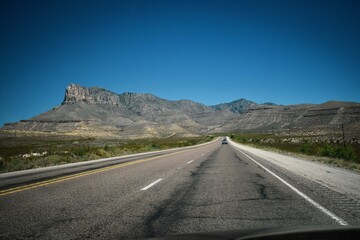 road to guadalupe mountains texas