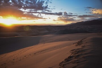 sand dune sunset