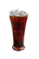 Tea in a glass on a white background