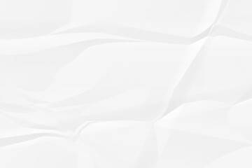 crumpled white paper background close up