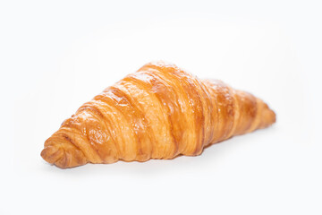 Croissant isolated on white background. Fresh croissant cookies on a white background