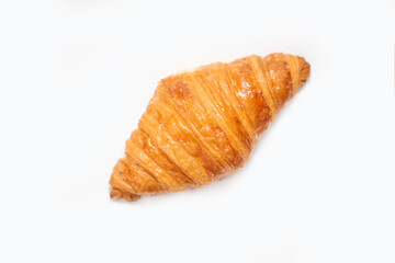 Croissant isolated on white background. Fresh croissant cookies on a white background