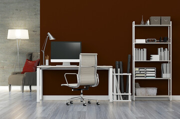 3d rendering interior scene