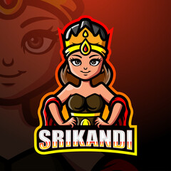 Srikandi mascot esport logo design