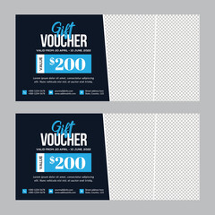 Fototapeta premium Vector illustration, creative business voucher template can be used for all Fashion needs