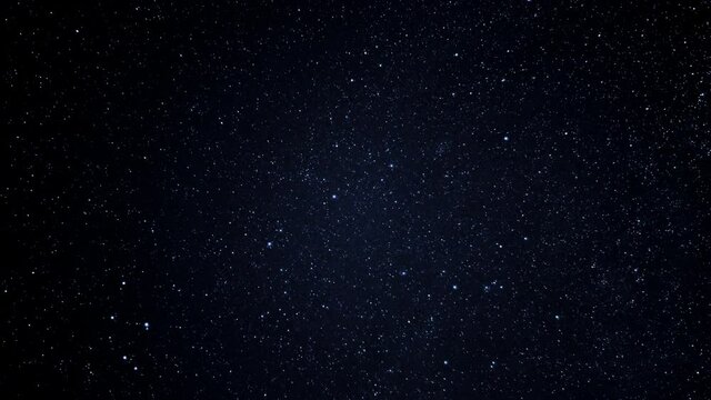 Blue sky with moving stars at night time-lapse background