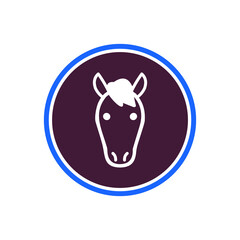 horse icon vector