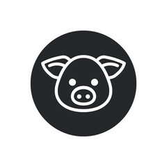 pig icon vector