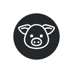 pig icon vector