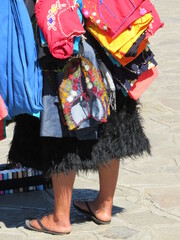 indigenous woman with traditional clothes, Mexico