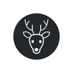 deer icon vector