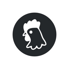 chicken icon vector