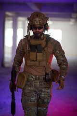 modern warfare soldier in urban environment