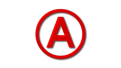 A 3d letter logo on white background, 3d Letter logo