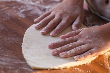 woman cooking traditional tatarian dish echpochmak © DAWT_PHOTO
