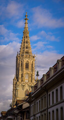 Fototapeta na wymiar The cathedral of Bern in Switzerland - travel photography