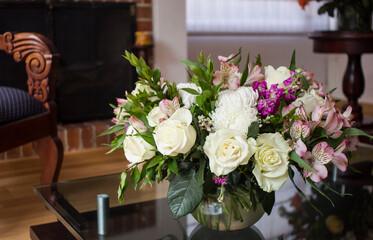 bouquet on the table