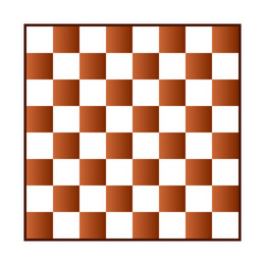 Chess board icon on white.