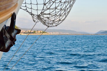 windsurfer on the sea
