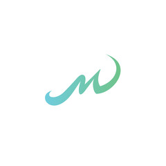 MW Wave Logo Simple Design