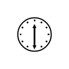 Clock Logo Icon Vector