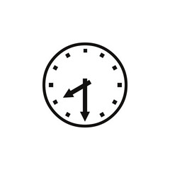 Clock Logo Icon Vector 