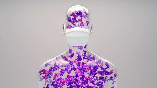 Antibody ready to fighting virus in the bodies