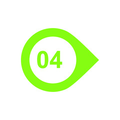 Number 4 Icon Vector