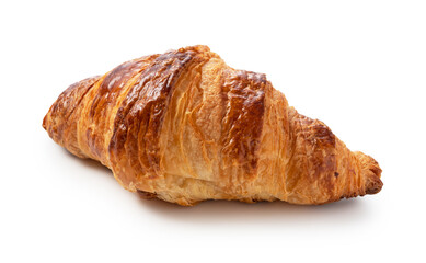 Croissants on a white background