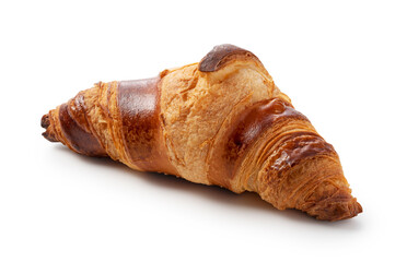 Croissants on a white background