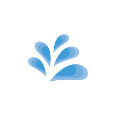 Water logo icon vector template.