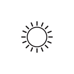 sun icon symbol sign vector