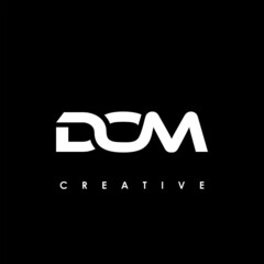 DOM Letter Initial Logo Design Template Vector Illustration © makrufi