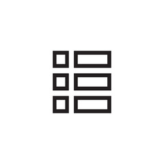 website menu icon symbol sign vector