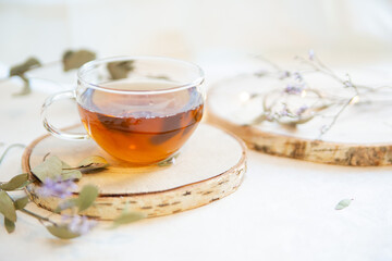 家でお茶を飲む。在宅でリラックス・休憩・ティータイム。