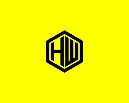 HW WH LETTER LOGO DESIGN VECTOR TEMPATE. HW WH LOGO DESIGN.
