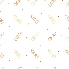 Abstract Pepper Shaker Vector Illustration Outline Pattern